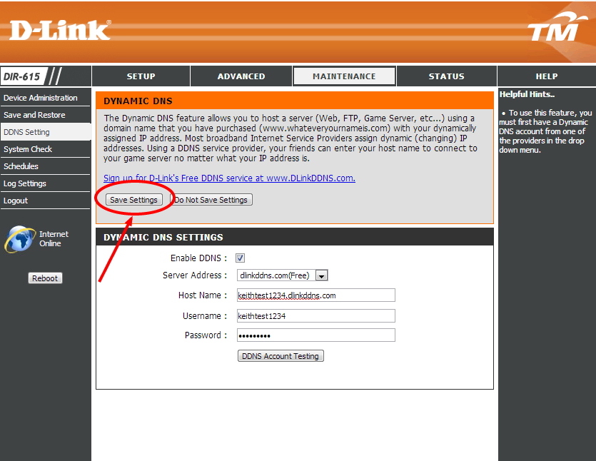 Save_Settings_DLINK_DDNS_UNIFI