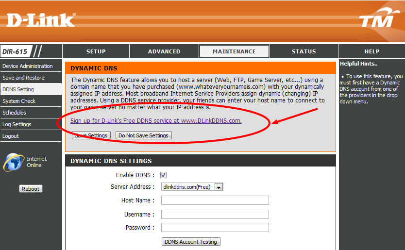 Dlink_DDNS_Signup Dlink DDNS Signup Page (DIR-615)