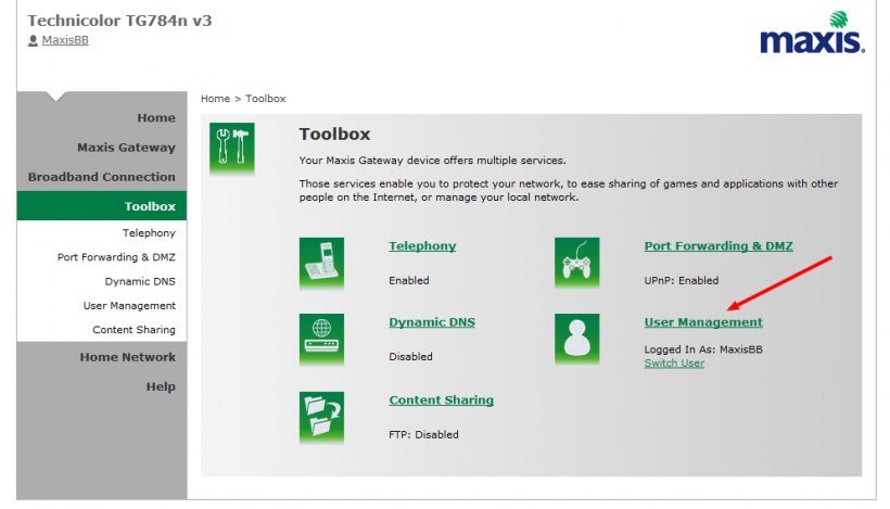 Maxis-Gateway-click-User-management